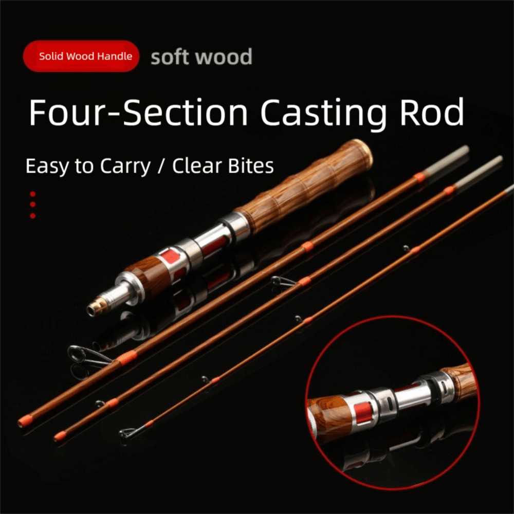 4 Sections Spinning Fishing Ro - огляд і ціна Fishing Rod Spinning