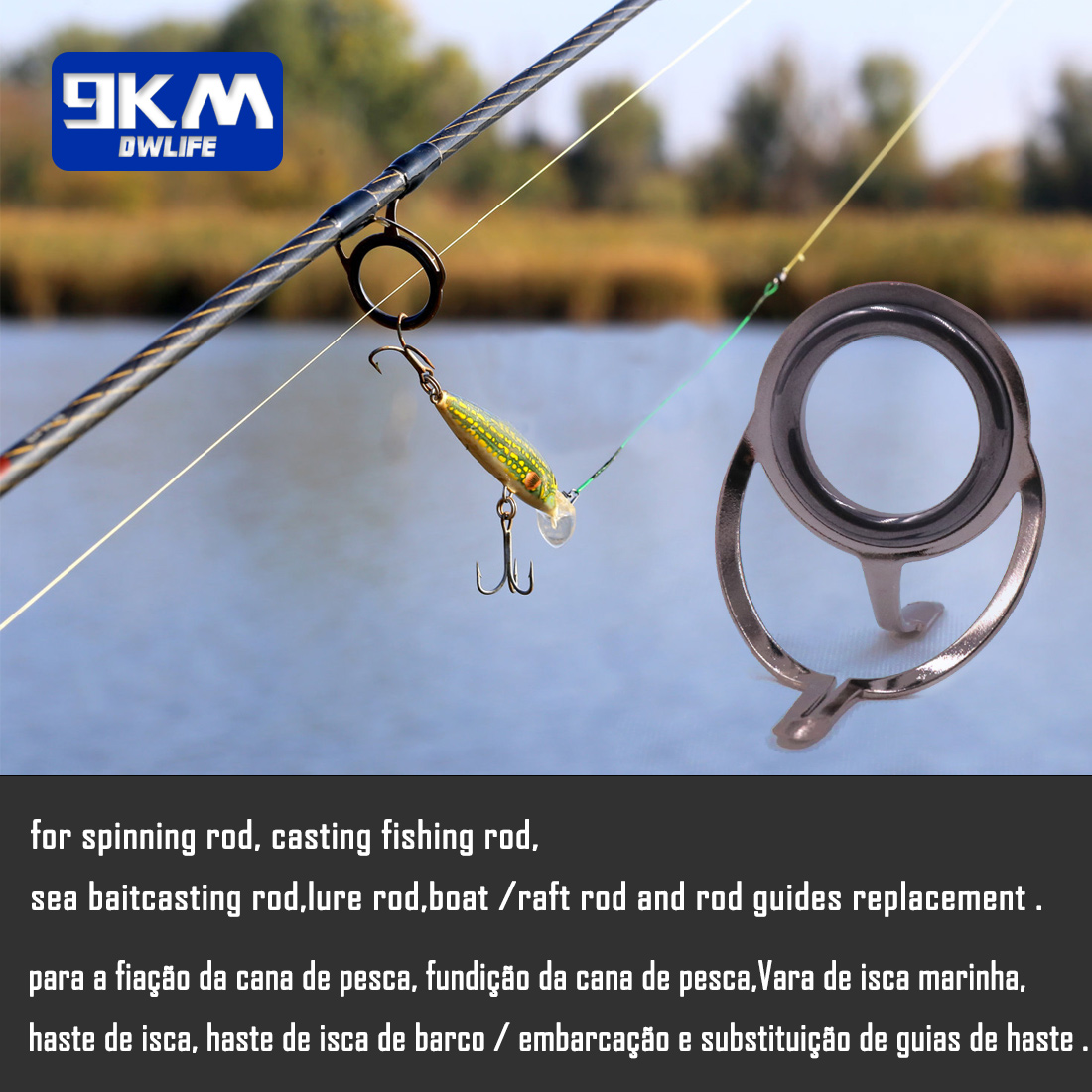 Fishing Rod Guide 9~200Pcs Sta - огляд і ціна Fishing Rod Tip Replacement