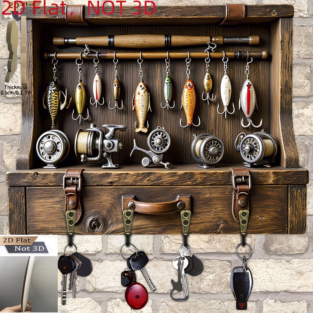 Vintage Fishing Lure Key Hange - огляд і ціна Fishing Rod Combo