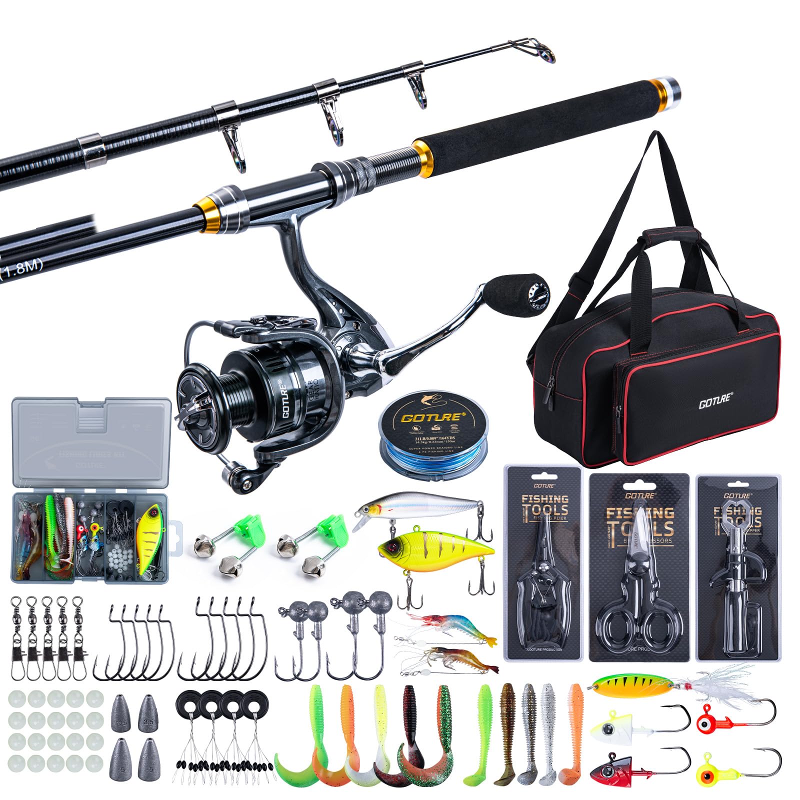 Goture Fishing Telescopic Rod  - огляд і ціна Fishing Rod Combo